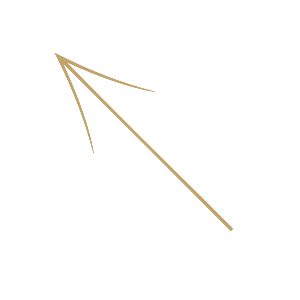 Golden arrow icon pointing upward and to the right